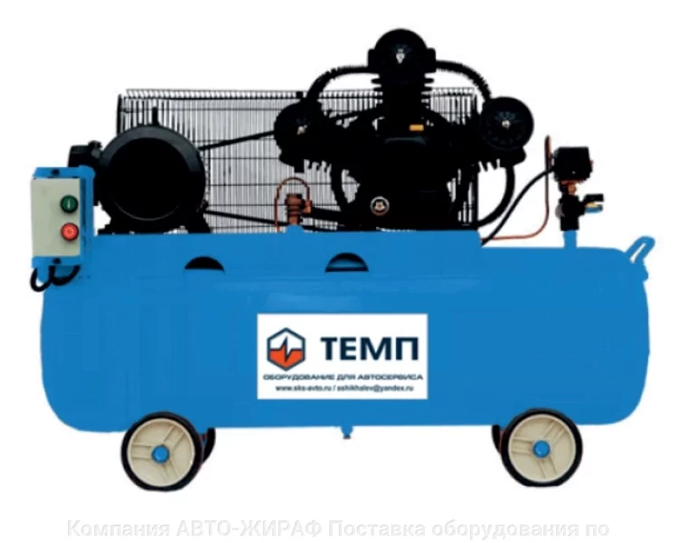 Компрессор поршневой 200л ресивер, 460 л/м, 10бар, 220В, TC200_LA460A TMP